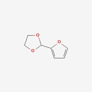 Chemical structure of 2-(1,3-Dioxolan-2-yl)furan