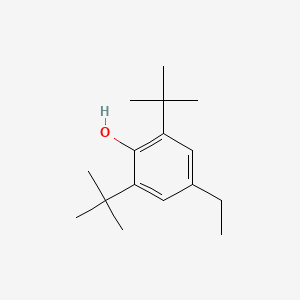 Chemical structure of 2,6-Di-tert-butyl-4-ethylphenol