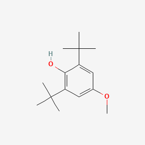 Chemical structure of 2,6-Di-tert-butyl-4-methoxyphenol