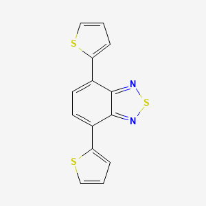 Chemical structure of 4,7-Di(2-thienyl)-2,1,3-benzothiadiazole