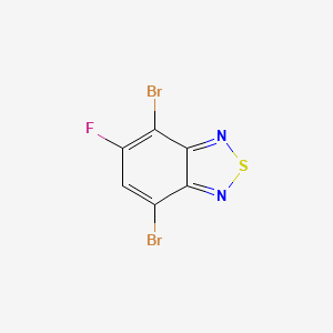 Chemical structure of 4,7-Dibromo-5-fluoro-2,1,3-benzothiadiazole