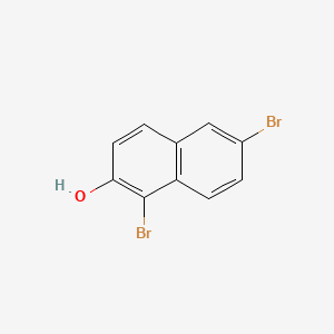 Chemical structure of 1,6-Dibromo-2-naphthol