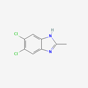 Chemical structure of 5,6-Dichloro-2-methylbenzimidazole