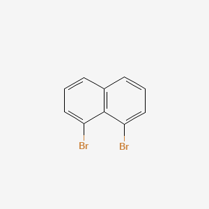 Chemical structure of 1,8-Dibromonaphthalene