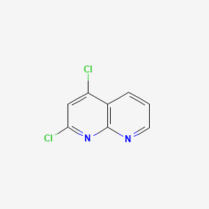 Chemical structure of 2,4-Dichloro-1,8-naphthyridine