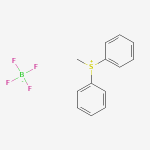 Chemical structure of Diphenyl(methyl)sulfonium Tetrafluoroborate