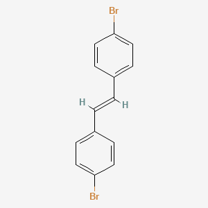 Chemical structure of Trans-4,4'-dibromostilbene