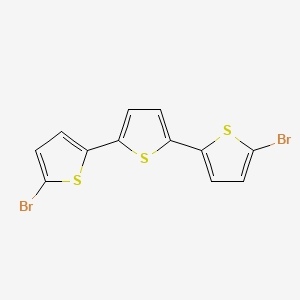 Chemical structure of 5,5''-Dibromo-2,2':5',2''-terthiophene