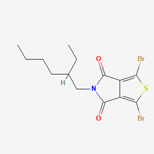 Chemical structure of 2,5-Dibromo-N-(2-ethylhexyl)-3,4-thiophenedicarboximide