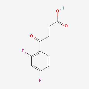 Chemical structure of 3-(2,4-Difluorobenzoyl)propionic Acid