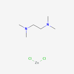 Chemical structure of Dichloro(N,N,N',N'-tetramethylethylenediamine)zinc(II)