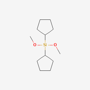 Chemical structure of Dicyclopentyl(dimethoxy)silane