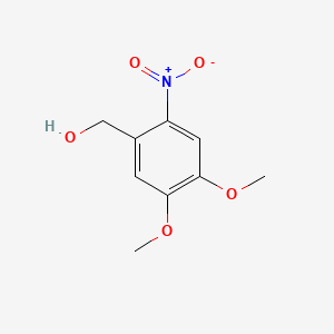Chemical structure of 6-Nitroveratryl alcohol