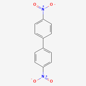Chemical structure of 4,4'-Dinitrobiphenyl