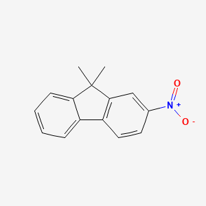 Chemical structure of 9,9-Dimethyl-2-nitrofluorene