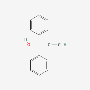 Chemical structure of 1,1-Diphenyl-2-propyn-1-ol