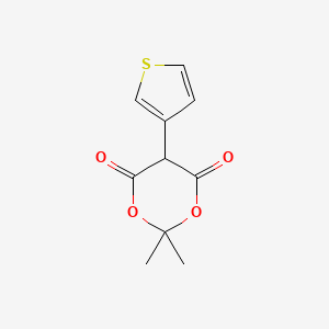 Chemical structure of 2,2-Dimethyl-5-(3-thienyl)-1,3-dioxane-4,6-dione