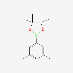 Chemical structure of 2-(3,5-Dimethylphenyl)-4,4,5,5-tetramethyl-1,3,2-dioxaborolane
