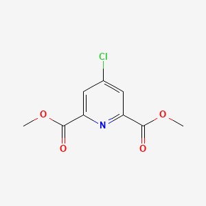Chemical structure of Dimethyl 4-Chloro-2,6-pyridinedicarboxylate
