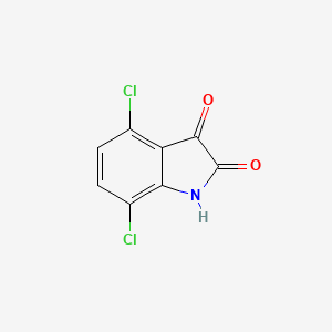 Chemical structure of 4,7-Dichloroisatin