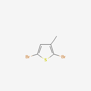 Chemical structure of 2,5-Dibromo-3-methylthiophene