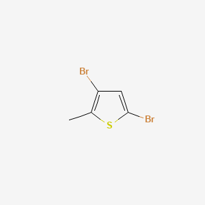 Chemical structure of 3,5-Dibromo-2-methylthiophene