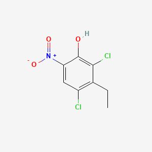 Chemical structure of 2,4-Dichloro-3-ethyl-6-nitrophenol