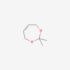 Chemical structure of 2,2-Dimethyl-1,3-dioxacyclohept-5-ene