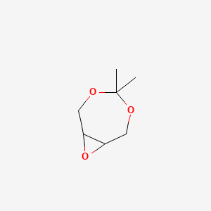 Chemical structure of 4,4-Dimethyl-3,5,8-trioxabicyclo[5.1.0]octane