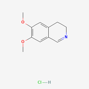Chemical structure of 6,7-Dimethoxy-3,4-dihydroisoquinoline Hydrochloride