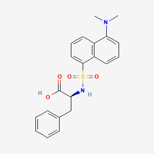 Chemical structure of Dansyl-L-phenylalanine