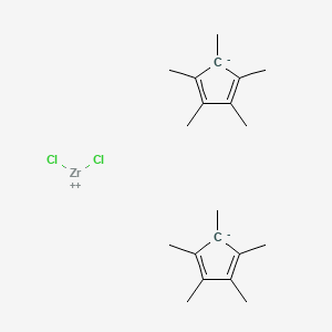 Chemical structure of Decamethylzirconocene Dichloride