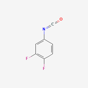 Chemical structure of 3,4-Difluorophenyl Isocyanate