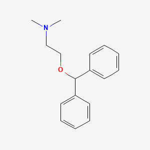 Chemical structure of Diphenhydramine