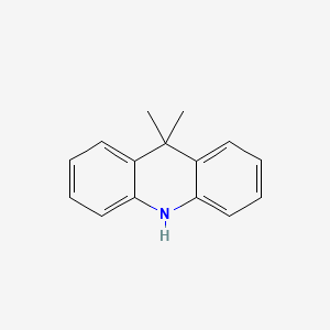 Chemical structure of 9,10-Dihydro-9,9-dimethylacridine
