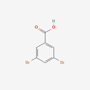Chemical structure of 3,5-Dibromobenzoic Acid