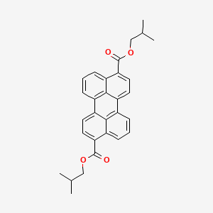 Chemical structure of Diisobutyl 3,9-perylenedicarboxylate