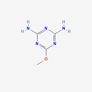 Chemical structure of 2,4-Diamino-6-methoxy-1,3,5-triazine