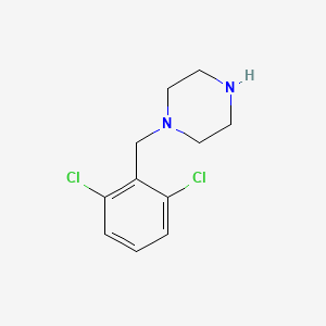 Chemical structure of 1-(2,6-Dichlorobenzyl)piperazine