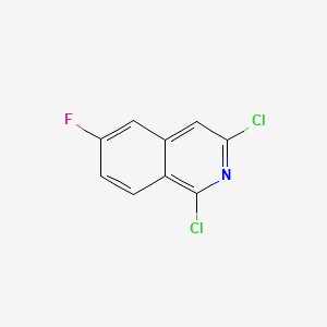 Chemical structure of 1,3-Dichloro-6-fluoroisoquinoline