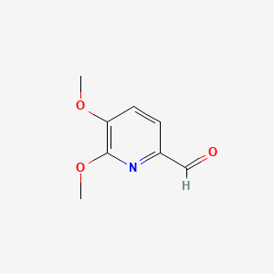 Chemical structure of 5,6-Dimethoxypicolinaldehyde