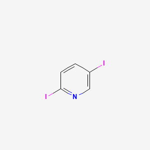 Chemical structure of 2,5-Diiodopyridine