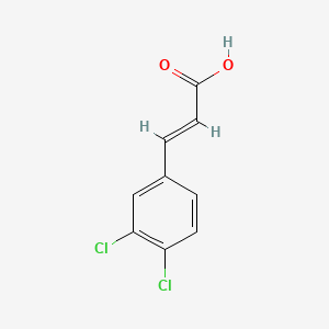 Chemical structure of 3,4-Dichlorocinnamic acid