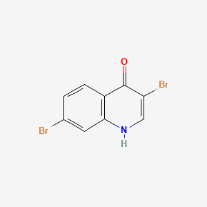 Chemical structure of 3,7-Dibromo-4-hydroxyquinoline