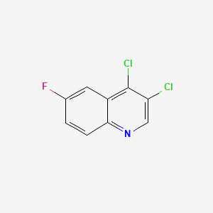 Chemical structure of 3,4-Dichloro-6-fluoroquinoline