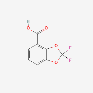 Chemical structure of 2,2-Difluoro-1,3-benzodioxole-4-carboxylic acid