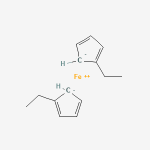 Chemical structure of Diethylferrocene