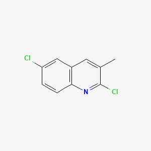Chemical structure of 2,6-Dichloro-3-methylquinoline