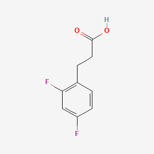 Chemical structure of 3-(2,4-Difluorophenyl)propionic acid