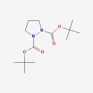 Chemical structure of 1,2-Di-Boc-pyrazolidine